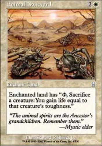 MTG Animal Boneyard - Foil, Light Play, English Odyssey