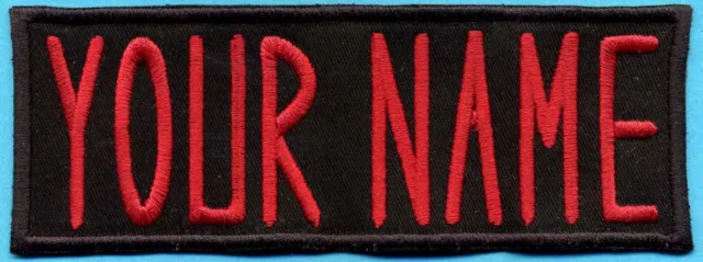 ADULT Custom Ghostbusters Embroidered Name Tag Patch  [IRON-ON]  -- YOUR NAME 2