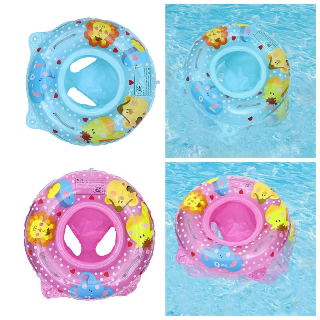 Handle Safety Baby Seat Float Swim Ring Inflatable Infant Kids Swimming Pool HOT 2