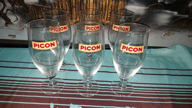 Lot De 6 Verres à Bière 25 Cl La Bête Vap - Neuf, Modèle Rare, Pour Collectionneurs Ou Dégustation