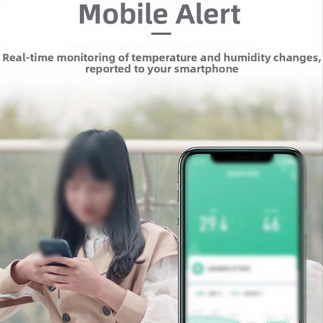 SMART HOME TEMPERATURE Humidity Sensor Compatible with For Zigbee WiFi ...
