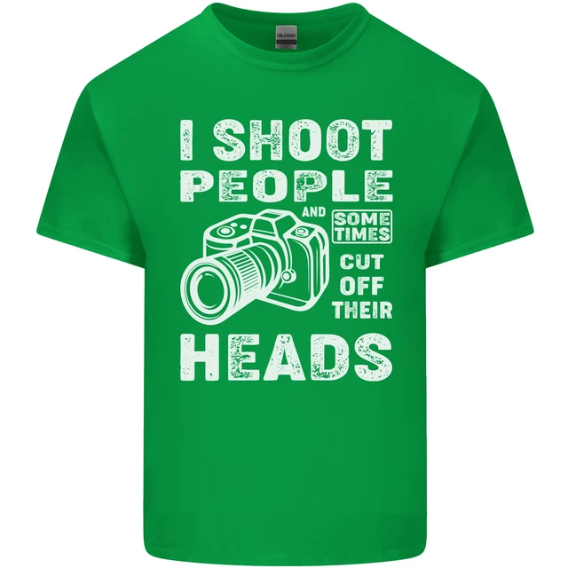 T-shirt top Photography I Shoot People Photographer da uomo cotone 11