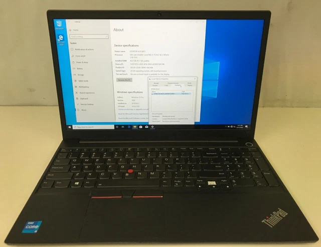Lenovo ThinkPad E15 Gen 2 / Intel Core i5-1135G7 2.40GHz / 16GB RAM / 256GB SSD