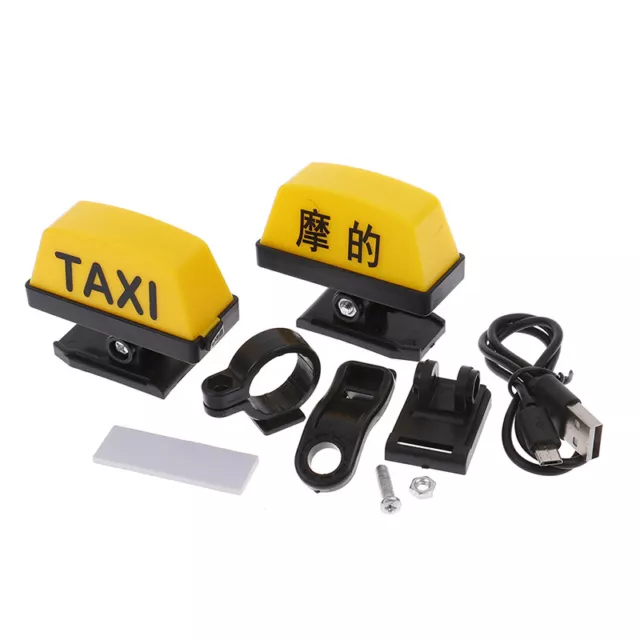 Motorcycle Modified Light Adjustable Handle USB Rechargable Taxi Sign LED Lamp