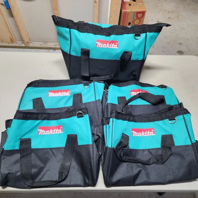 NEW 5 Pack - 14" x 11" Makita Tool Storage Bag Tote Case - FREE SHIPPING!