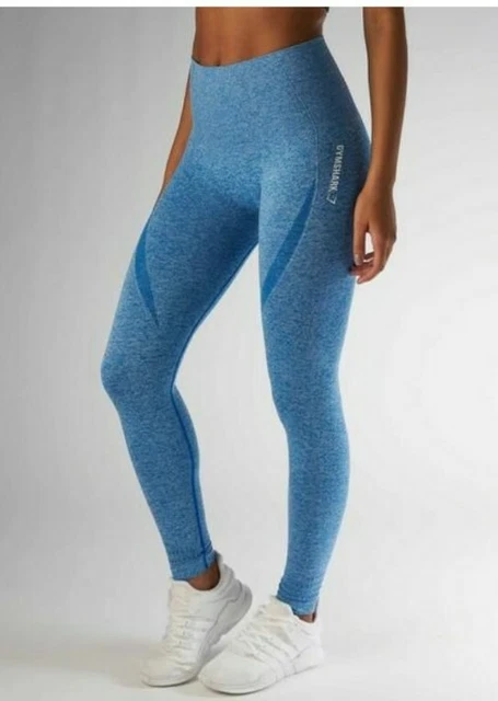 GYMSHARK ORIGINAL BLUEBERRY Marl Seamless Leggings Large *read description*  £3.00 - PicClick UK