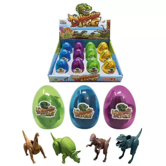 36 Transforming Dinosaur Eggs Toys Party Bag Fillers Toys Bulk Wholesale Job Lot