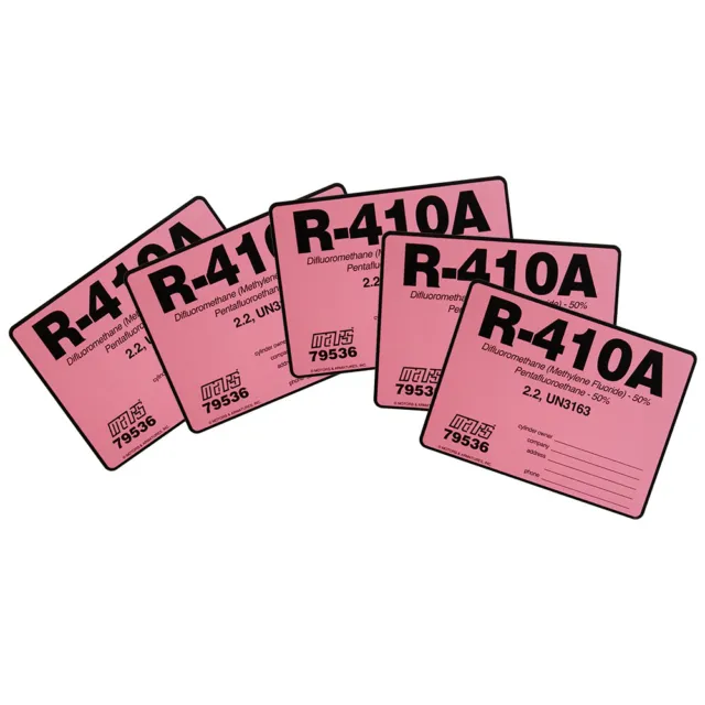 R-410A / R410A Label # 79536 , Pack of (5)