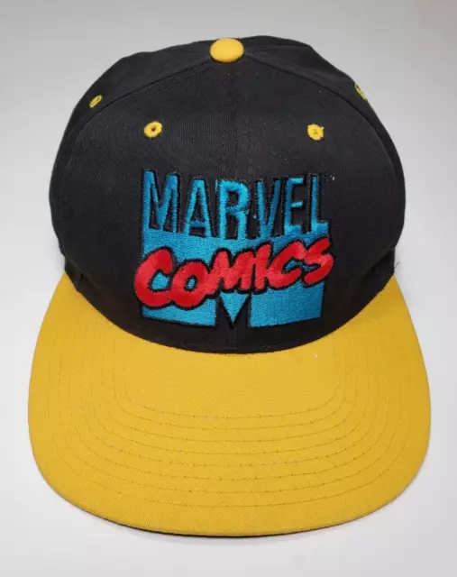 Vintage Marvel Comics Embroidered American Needle Blockhead Snapback Hat 1993