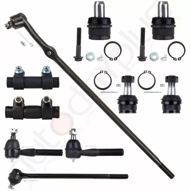 10Pcs Suspension Tie Rod End Adjusting Sleeve Kit For 1987-1996 Ford F-150 RWD