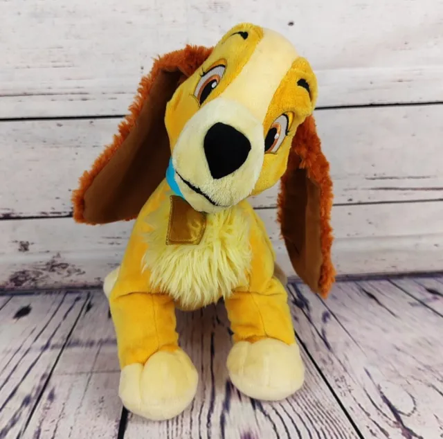 Disney Store Lady and the Tramp 12" Plush Soft Cuddly Toy Dog (Used)