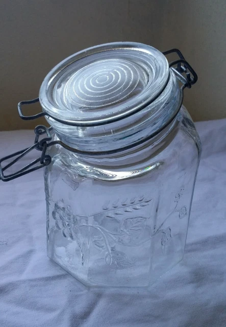 Bonbonnière en verre et métal Grand modèle
