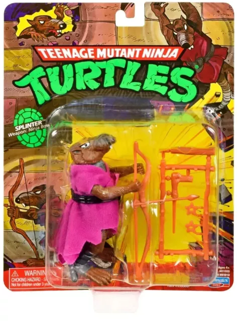 Teenage Mutant Ninja Turtles Splinter Classic Retro Playmates TMNT NEW
