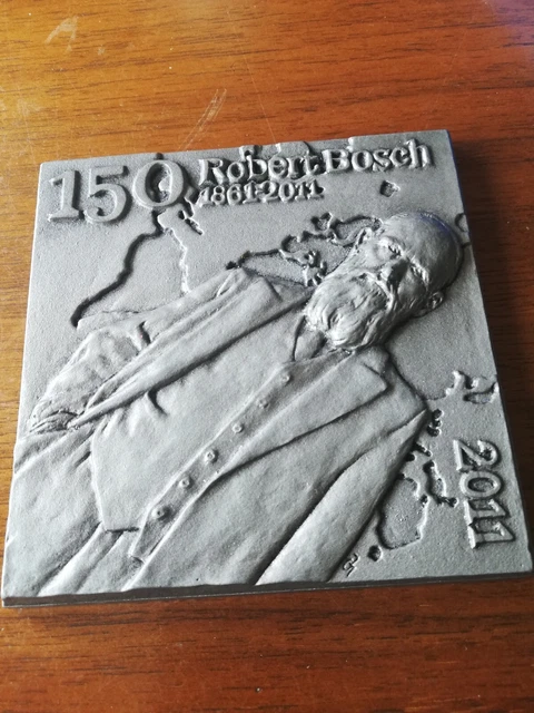 Eisengussplatte 150 Jahre Robert Bosch 1861 - 2011