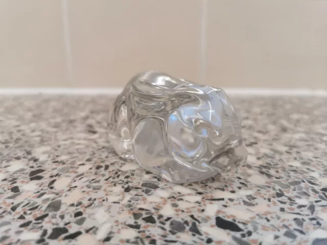 Vintage Princess House Crystal Clear Art Glass Bunny Rabbit Figurine Paperweight