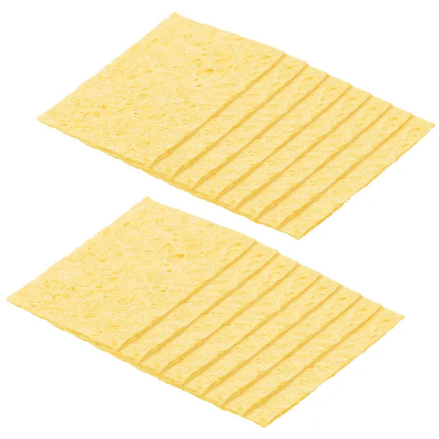 25 pz spugna per saldatura 5 x 3,5 cm rettangolare giallo profondo cuscinetti per pulizia spessore