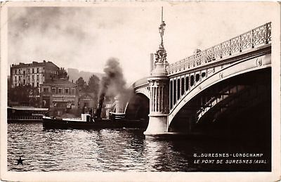 CPA suresnes-longchamp-le pont de suresnes (downstream) (740663)