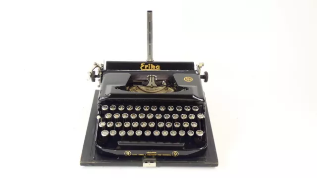 MAQUINA DE ESCRIBIR ERIKA Mod.9 AÑO 1940 TYPEWRITER SCREIBMASHCHINE 3