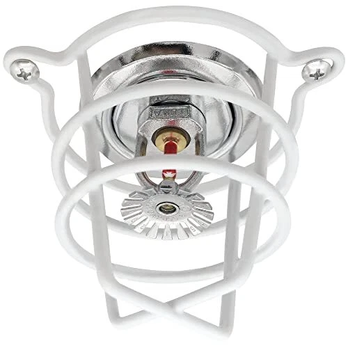 Happy Tree 10 Pack White Fire Sprinkler Head Guard Cover for Both 1/2" & 3/4"...