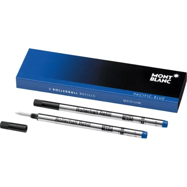 Montblanc Rollerball Refills (M) Pacific Blue 105159 / Quick-Drying Pen Refil...