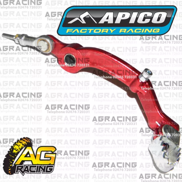 Apico Red Rear Foot Brake Pedal Lever For Gas Gas TXT Pro 250 2012 12 Trials New