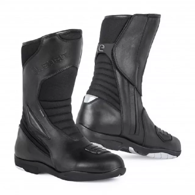 Bottes Moto Eleveit T-Road Wp Noir Boots Touring Imperméables