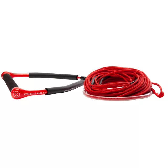2022 Hyperlite CG Handle with 70ft Fuse Wakeboard Tow Rope - Red