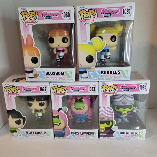 FUNKO POP! POWERPUFF Girls Lot Of 5 Blossom, Bubbles, Buttercup, Fuzzy