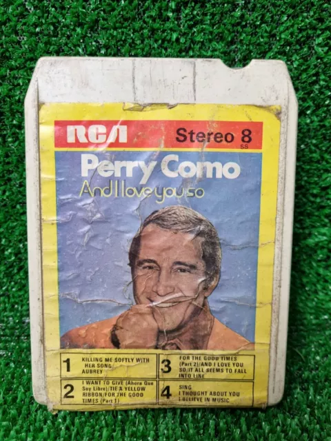 Perry Como And I Love You So 8 Track Cartridge Tape