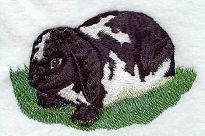 Embroidered Long-Sleeved T-Shirt - Lop-Eared Rabbit M1752 Size S - XXL