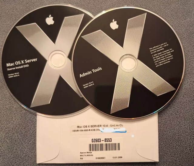 Apple Mac OS X Server 10.4.3 - Unlimited Client, Deutsch