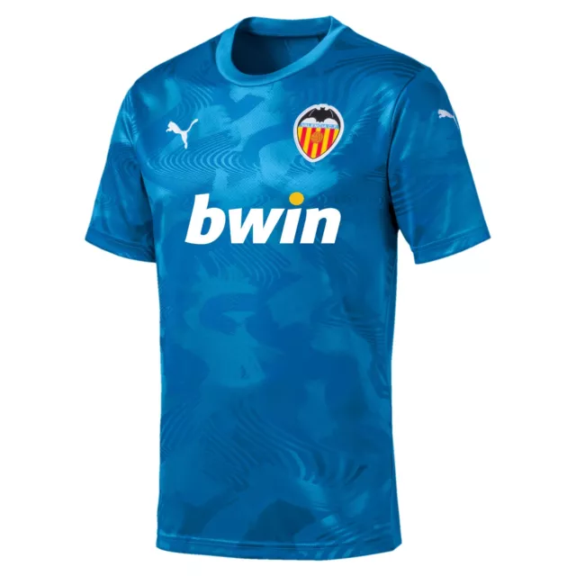 Puma Valencia CF 19/20 Blue Third Kit Mens Football Jersey Top 756181 02