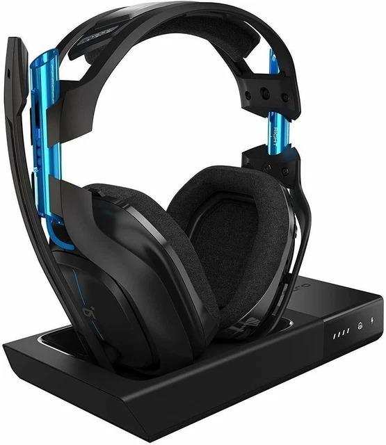 ASTRO A50 GEN 3 Wireless Gaming Headset Black Blue Docking Station PS4