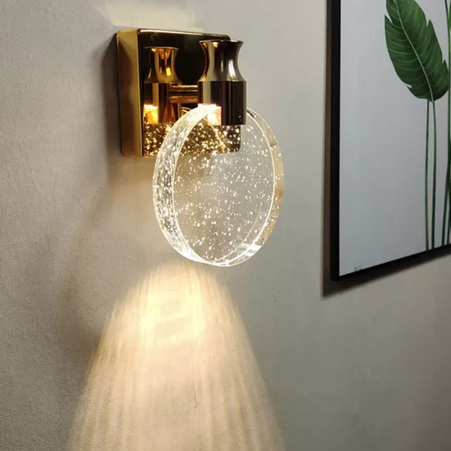 Crystal Indoor Wall Light Down Lights Modern LED Bedroom Mirror Sconce Lamp 220V