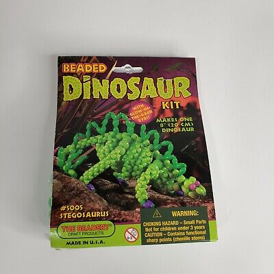 Grano De Niños De Kit De Arte Vintage la Beadery Dinosaurio Stegosaurus #5005 Nuevo