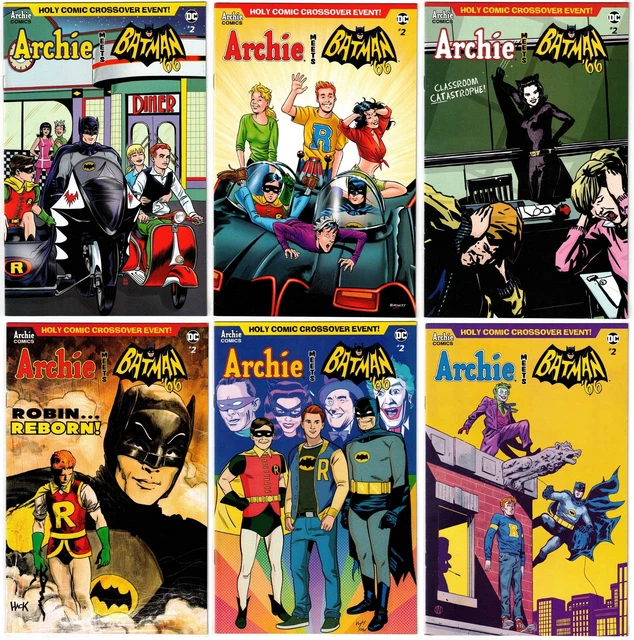 Archie Meets Batman '66 #2 (2018)- 6 Cover Set Cover A-F- Crossover Vf-Vf+
