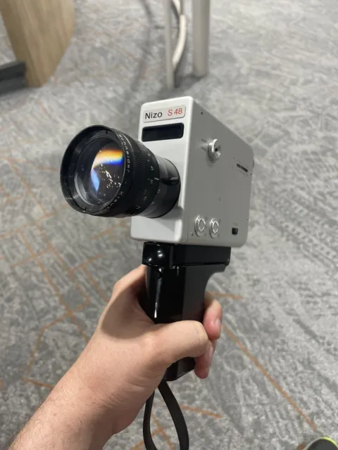 BRAUN NIZO S48 Super 8 movie Camera Vintage Schneider lens fim SEE CONDITION