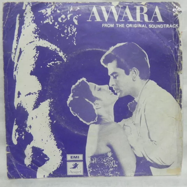 Awara EP Angel Vinyl Record 45 RPM Shankar Jaikishan Bollywood 1966 Hindi Indian