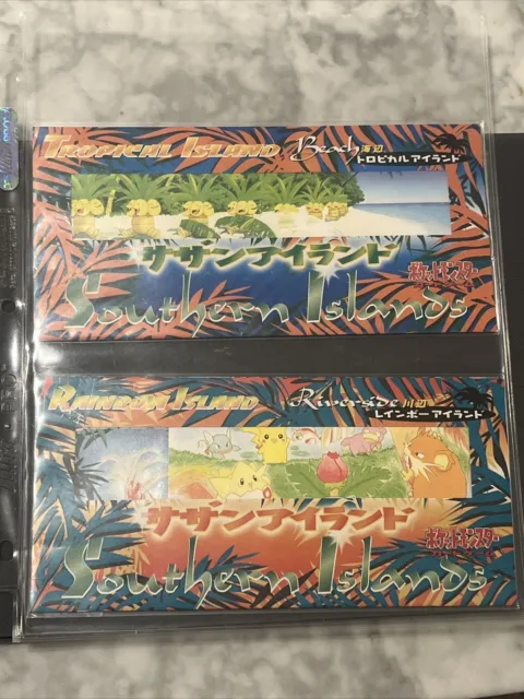 1998 Southern Islands Pokemon Postcards Beach & Riverside Nintendo Japan
