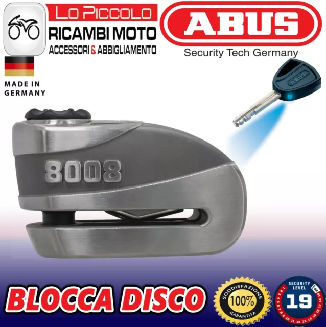 Bloccadisco con Allarme Abus 8008 Granit Detecto X-Plus per Moto di alto livello