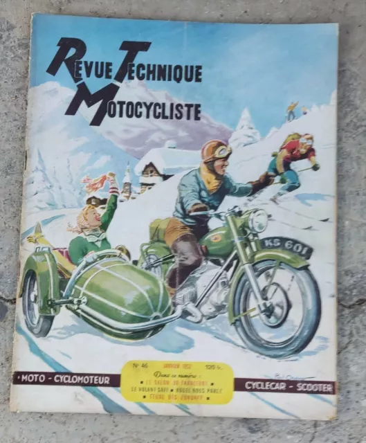 - RTM revue technique motocycliste 46 janvier 1952 zundapp avant guerre safi ssx