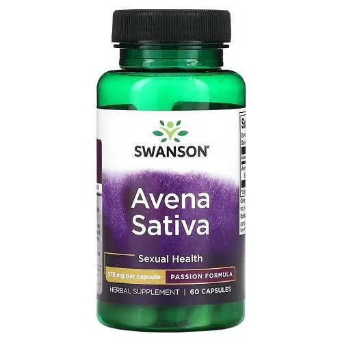 Swanson Avena Sativa Extract Support Youthful Health & Energy 575mg 60 Capsules