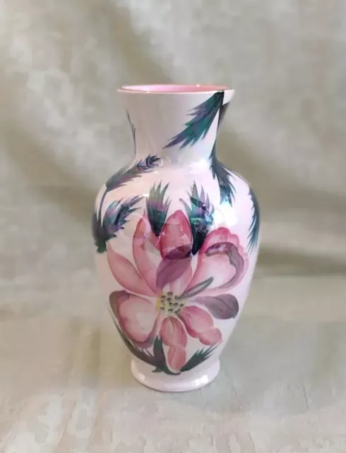 Stunning CROWN DEVON Pearl Lustre FLORAL PATTERN Vase approx 7”/ 18cm Tall