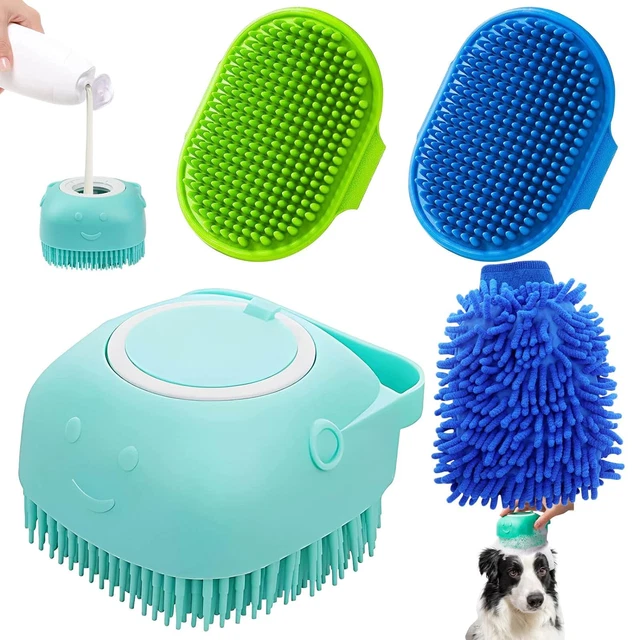 Dog Bath Brush Scrubber - Dog Shampoo Brush Dog Scrubber for Bath Dog Wash Brush