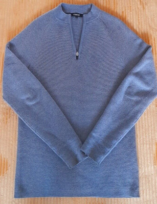 NICOLE FARHI MEN'S ribbed jumper Grey 