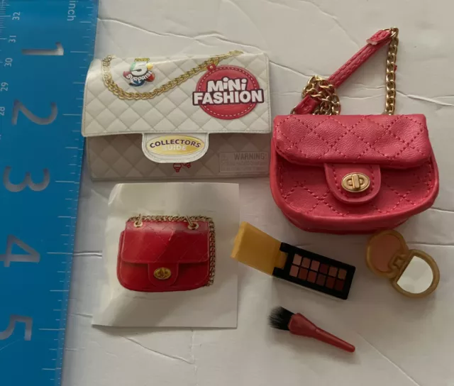 Zuru Mini Brands Fashion WHITE PINK MF Purse Shoulder Bag 1:6 Doll Series 1  - Body Logic