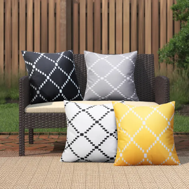 UK Waterproof Outdoor Cushion Cover For Garden Furniture Cushions Seat Bench
