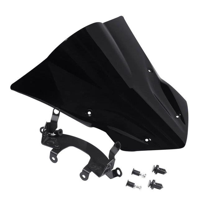 Pare-Brise Touring Pour Kawasaki Z900 2020-2024 - Déflecteur Vent Noir, Protection Maximale, Montage Easy