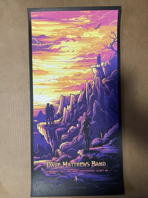 Dave Matthews Band Gorge  2021 Weekend N3 Pt 3/3 Dan Mumford Sold Out #/800