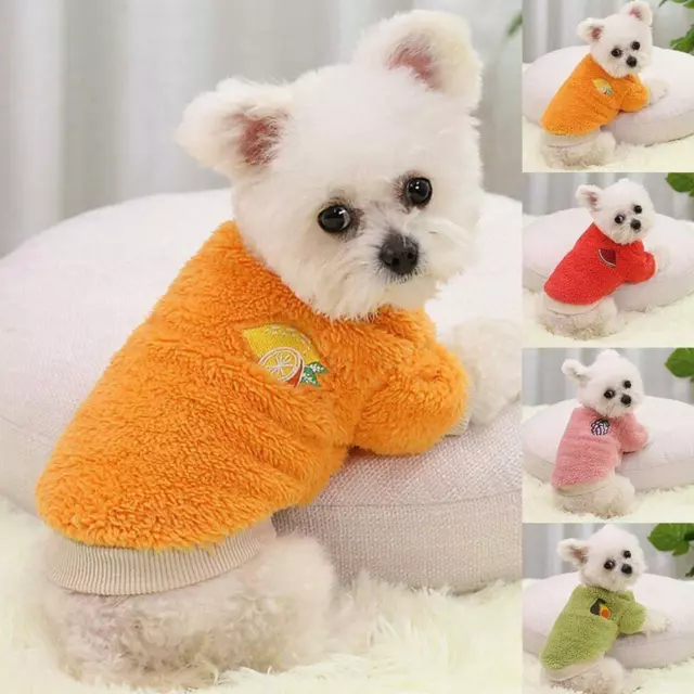 Soft Puppy Pajamas Chihuahua Apparel Fleece Sweater For Warmth N7A6